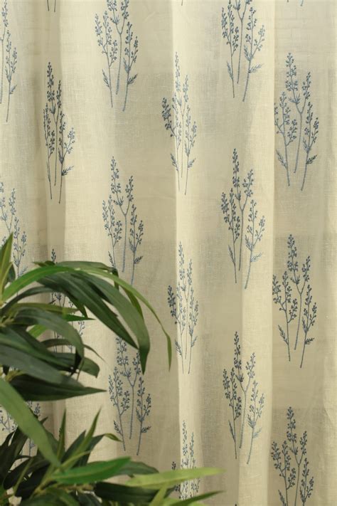 Curtains - Premium embroidery sheer curtains - White base prebooking ...