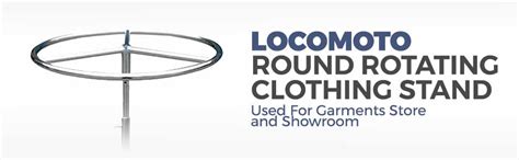 Round Rotatable Garment Stand for store, Home and Display