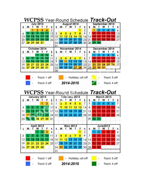 Wcpss Year Round Calendar - Surveys Hyatt