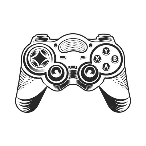 Premium Vector | Video game controller design drawing