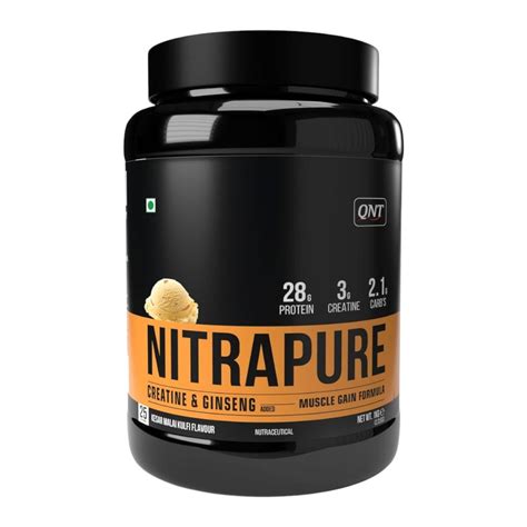 Buy QNT Nitrapure Whey Protein Added Creatine & Ginseng - 1 kg Online ...