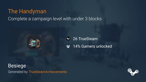 The Handyman achievement in Besiege