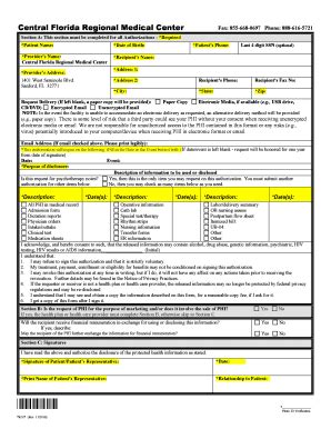 Fillable Online HCA Healthcare North Florida Division Security Access ...