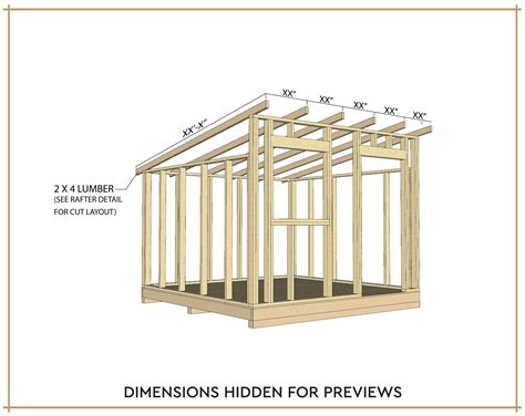 "This is the complete 8x10 Lean To Shed Plans including everything you ...
