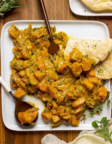 Vegan Pumpkin Curry Butternut Squash | Orchids + Sweet Tea