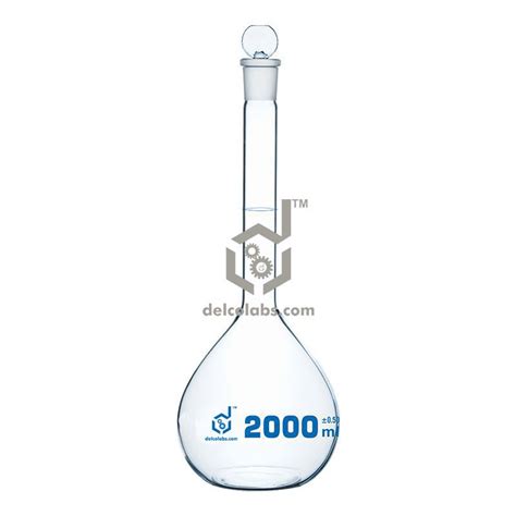 Flask Volumetric, with Glass Stopper, 2000ml