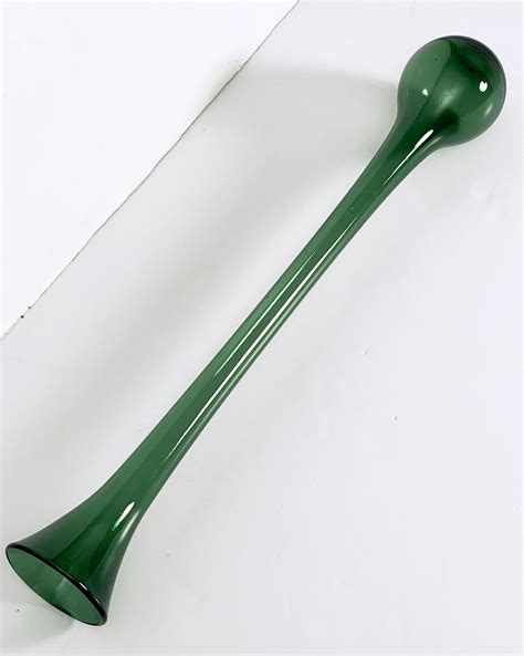 English Traditional "Yard of Ale" Drinking Vessel of Green Glass at 1stDibs | vintage yard of ...