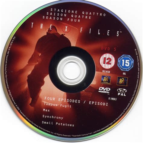 Sticker de X files saison 4 DVD 5 - Cinéma Passion