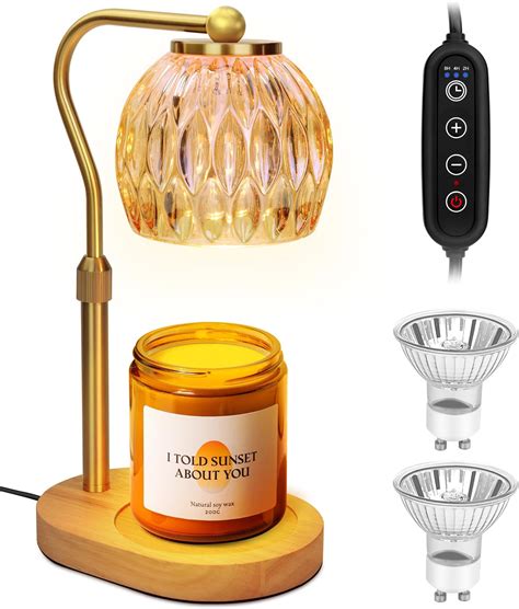 Amazon.com: YULOFMVE Candle Warmer Lamp, Dimmable Candle Warmer with 2 ...