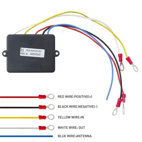 Winch Remote Wireless Control Kit - 150ft Range, 12V Receiver With Twin ...