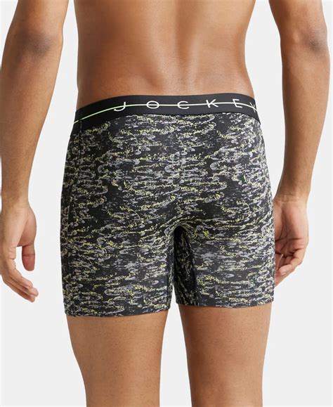 Buy Super Combed Cotton Elastane Printed Boxer Brief with Ultrasoft ...