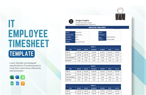 Free Editable Employee Templates in Apple Numbers to Download