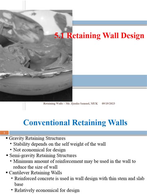 Image result for Retaining Wall Design Example