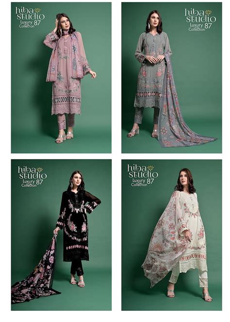 87 Hiba Studio Georgette Pakistani Readymade Suits – Kavya Style Plus