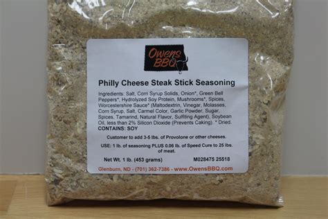 Philly Cheese Steak Stick Seasoning - Owens BBQ