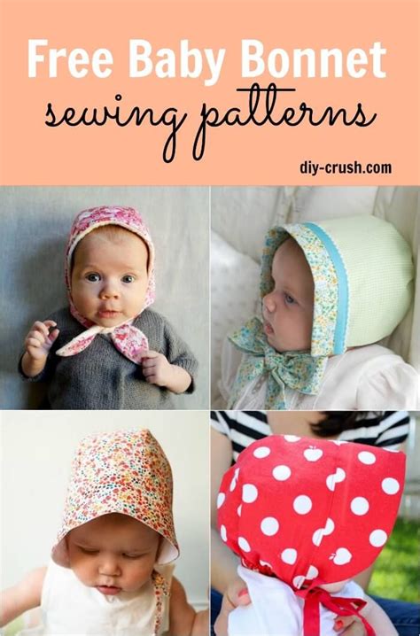 Baby Bonnet Sewing Pattern 的图像结果