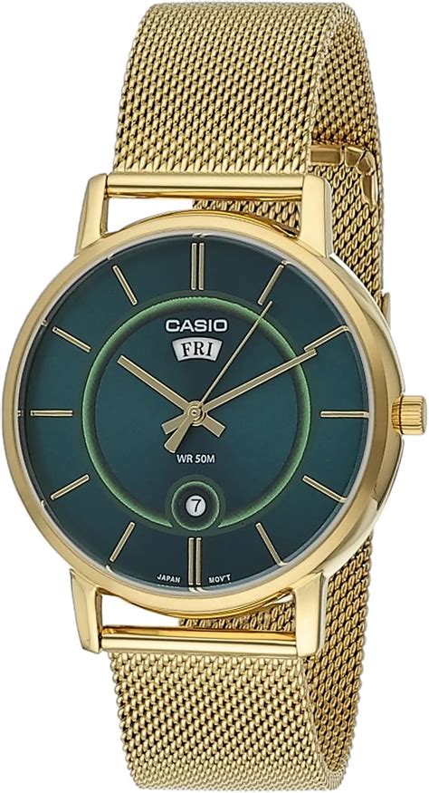 Casio Men Stainless Steel Analog Blue Dial Watch-Mtp-B120Mg-3Avdf, Band ...