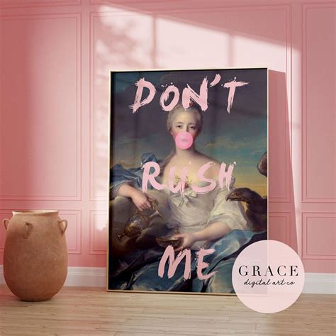 Don't Rush Me Wall Art Print | Digital Prints | Eclectic Home Decor ...