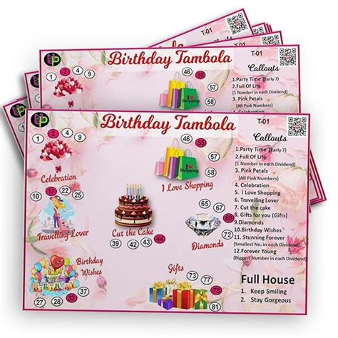 Buy UltPult Tambola Happy Birthday Tambola Tickets - Birthday ...