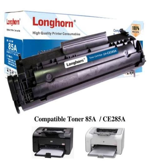 Tanjashop.com - Toner 85A Longhorn Noir Compatible + Ramette papier A4 ...