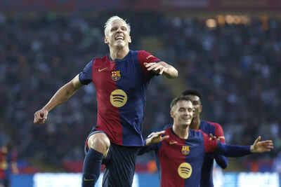Dani Olmo shines with two goals as Barcelona defeat Espanyol 3-1 to ...