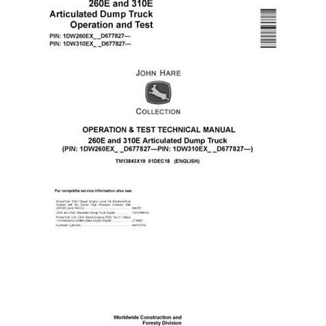 John Deere 260E 310E iT4 Fault Diagnostics Manual TM13843X19 – Manuals ...