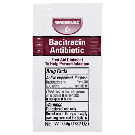Bacitracin Antibiotic First Aid Ointment Individual Packets 144/Box ...