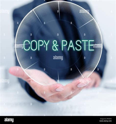Sign displaying Copy Paste. Word for an imitation, transcript, or reproduction of an original ...