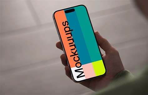 Free iPhone Hand Mockup - Mockuuups Studio