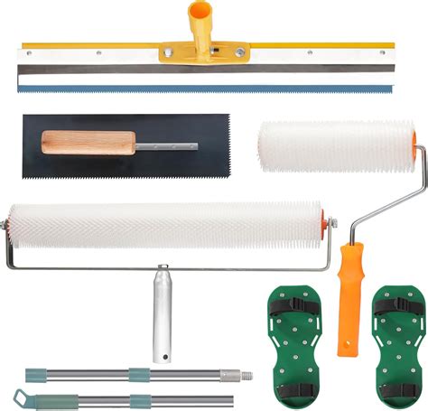 Self Levelling Tool Kits, Flooring Rollers with Extension Poles, Spiked ...