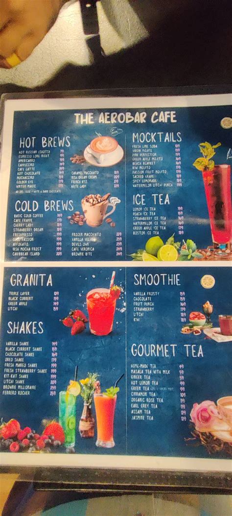 Menu at The Aerobar Cafe, Indore