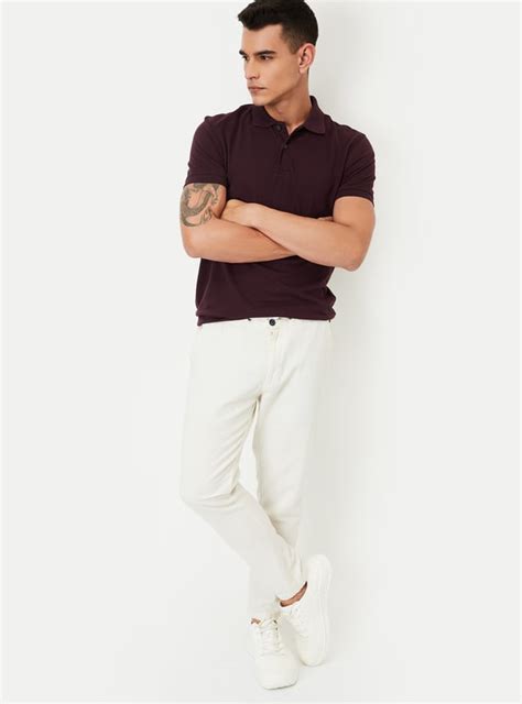 Buy Men Solid Polo T-shirt Online at just Rs. 399.0 - 1000014664202 ...
