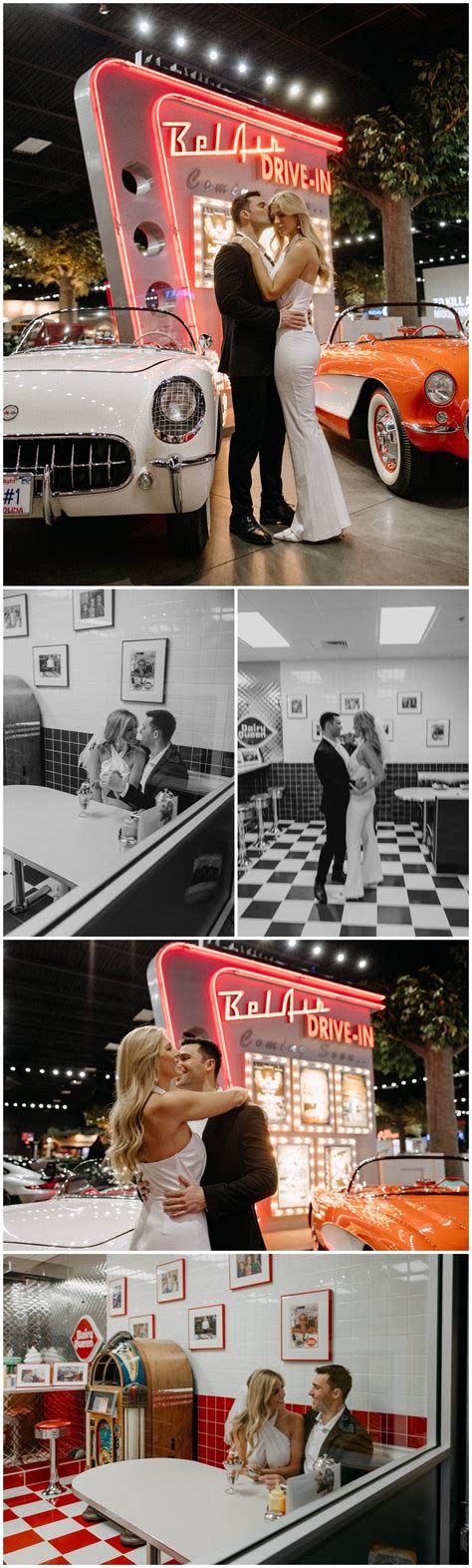 Julio & Dacy's Filmy Engagement Session at Rick Hendrick's Car Museum ...
