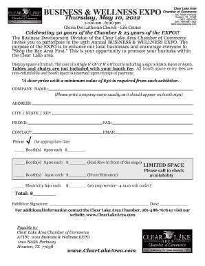 Fillable Online EXPO Exhibitor Form-2007 EXPO Exhibitor Form-2007 Fax ...