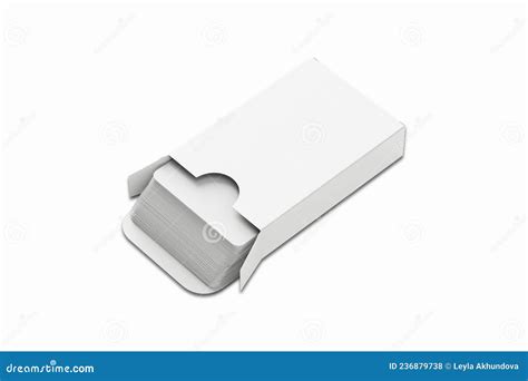 Empty Blank Pack of Cards Mock Up Isolated on a Background. Stock ...