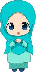 SUDARSHAN STICKER 72 cm cute islamic girl Wall Sticker (72Cm X38Cm ...