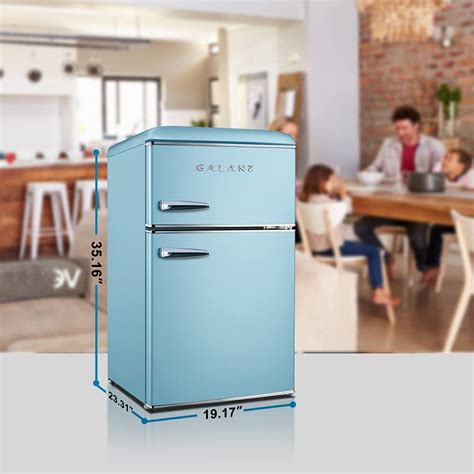 Galanz Retro Compact Refrigerator with Freezer, Mini India | Ubuy