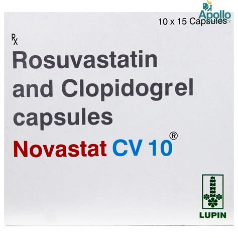 Novastat CV 10 Capsule 15's Price, Uses, Side Effects, Composition ...
