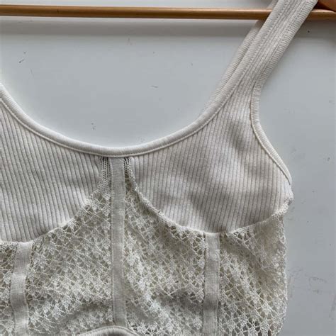 Zara Small White Lace Top(s)