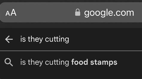 Is They Cutting / Is They Cutting Food Stamps? | Know Your Meme
