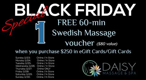 Daisy Massage Spa Plano TX | Black Friday Special