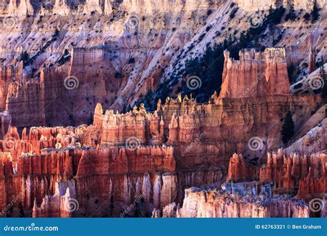 Bryce Canyon Hoodoos at Sunset Stock Image - Image of canyon, desert ...