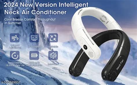 Portable Neck Fan Air Conditioner, Rechargeable Hands Free Semiconduct ...