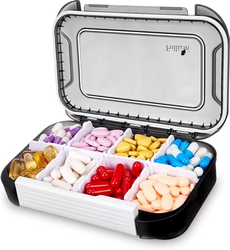 Amazon.com: Fullicon Large Pill Organizer with 8 Compartments, Moisture ...