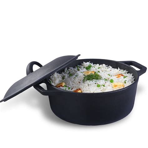 Shop Forza Cast-iron Casserole With Lid 25 Cm Online At Best Price ...