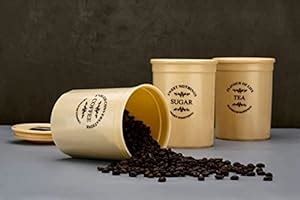 Buy QUIDIQ Kitchen Food Storage Ceramic Canister,Airtight Ceramic ...