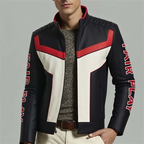 Mr. terrific Men’s Fair Play Leather Jacket Inspired Cosplay Costume - Etsy