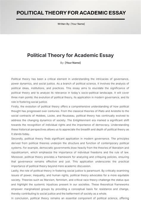 Political Science Essay Examples 的图像结果