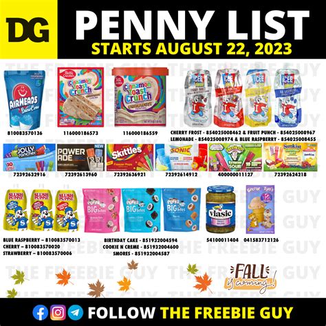 Penny list of the dollar general – Artofit