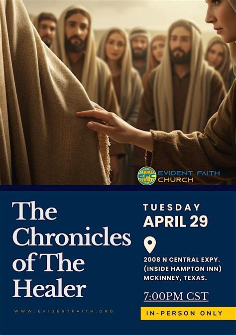 MIDWEEK BIBLE STUDY (IN-PERSON)- THE HEALING OF JESUS, 2008 N Central ...